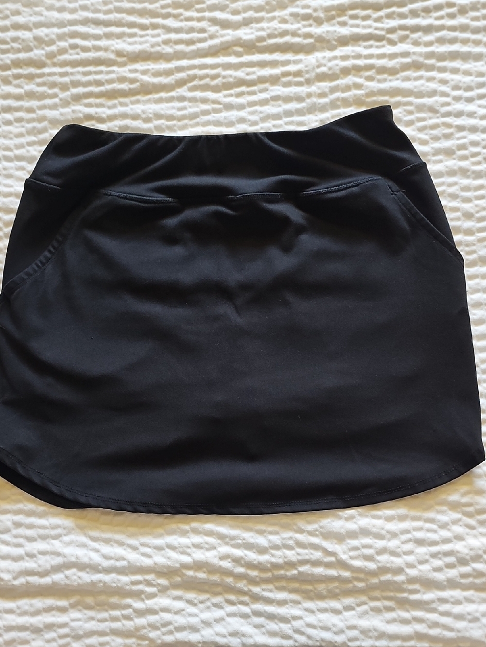 Black Activewear Skort with Pockets MED